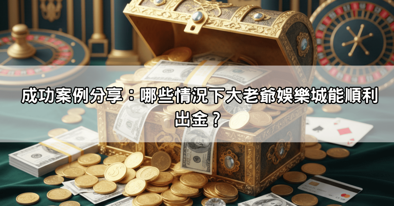 成功案例分享：哪些情況下大老爺娛樂城能順利出金？